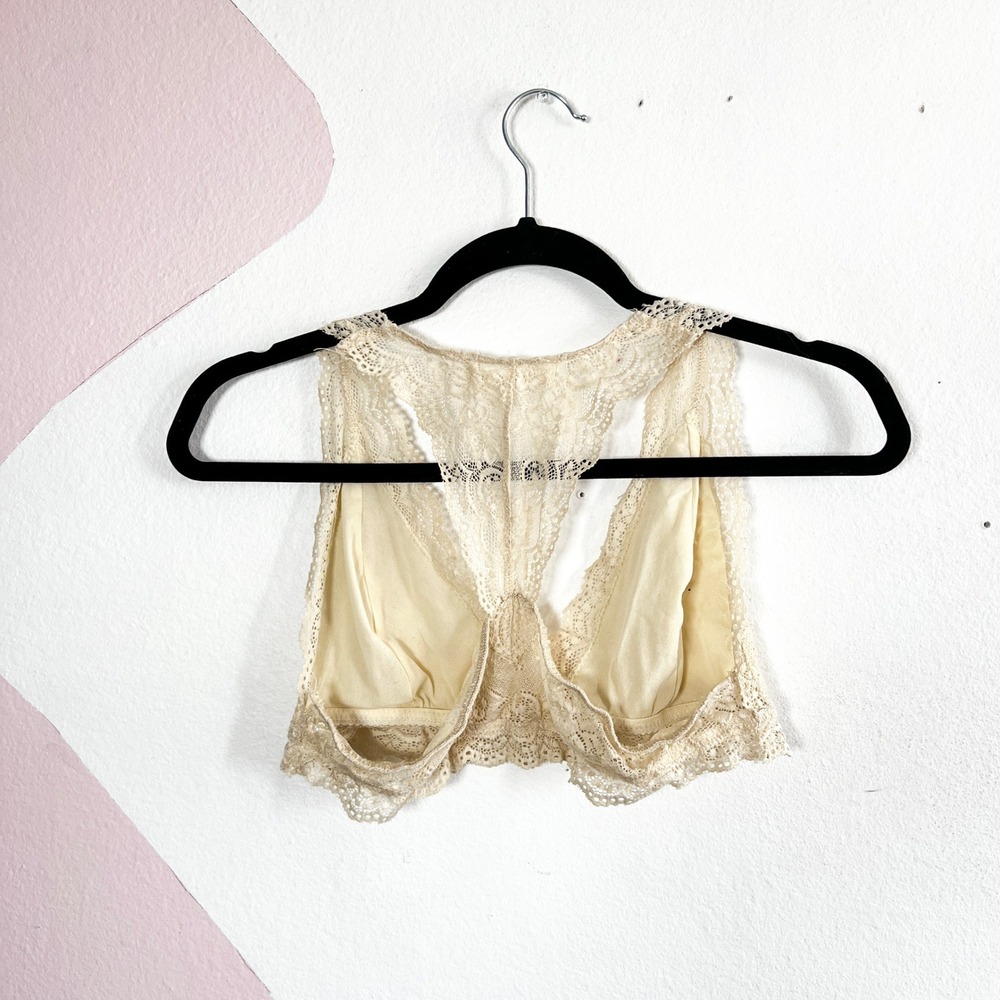 Lace Bralette Dainty Coquette Fairy Festival Coachella Rave Medium - Picture 2 of 4